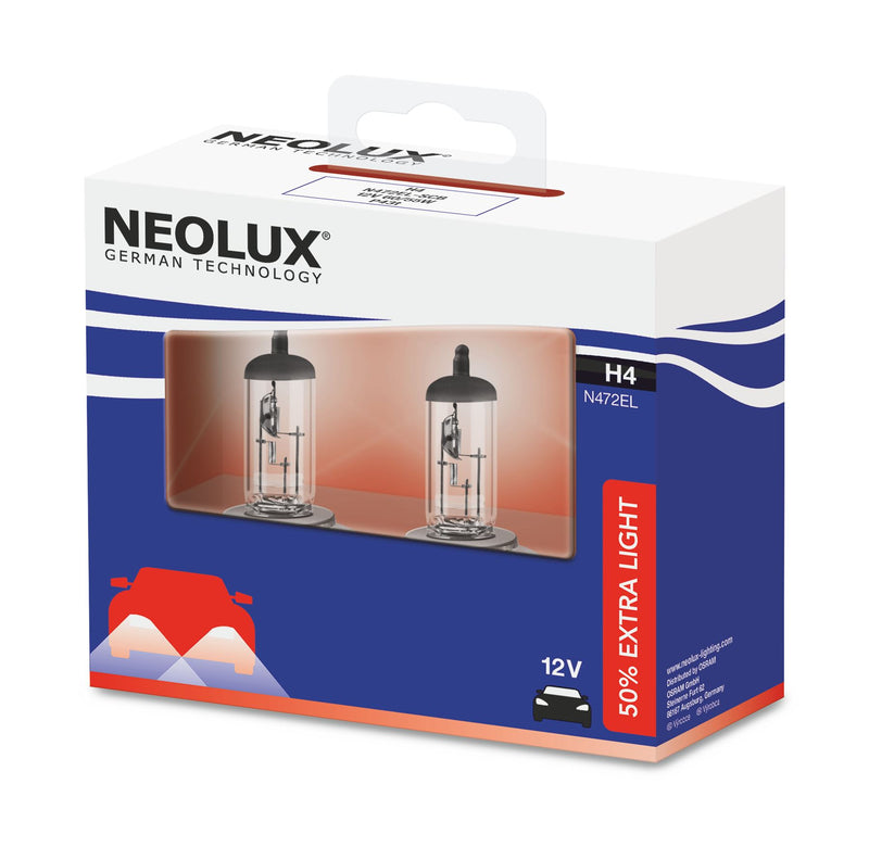 Neolux N472EL-SCB Extra Light +50% 12v 60/55w H4 (472) Twin p