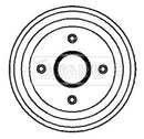Borg & Beck Brake Drum (Single) - BBR7068 fits Renault 5,9,11,19,Clio