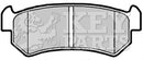 Key Parts Brake Pad Set - KBP2146 fits Chevrolet/Daewoo Lacetti 04-