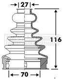First Line Cv Joint Boot Kit Part No -FCB6113