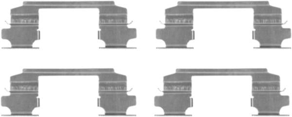 Textar Brake Pad Fitting Kit - 82507400