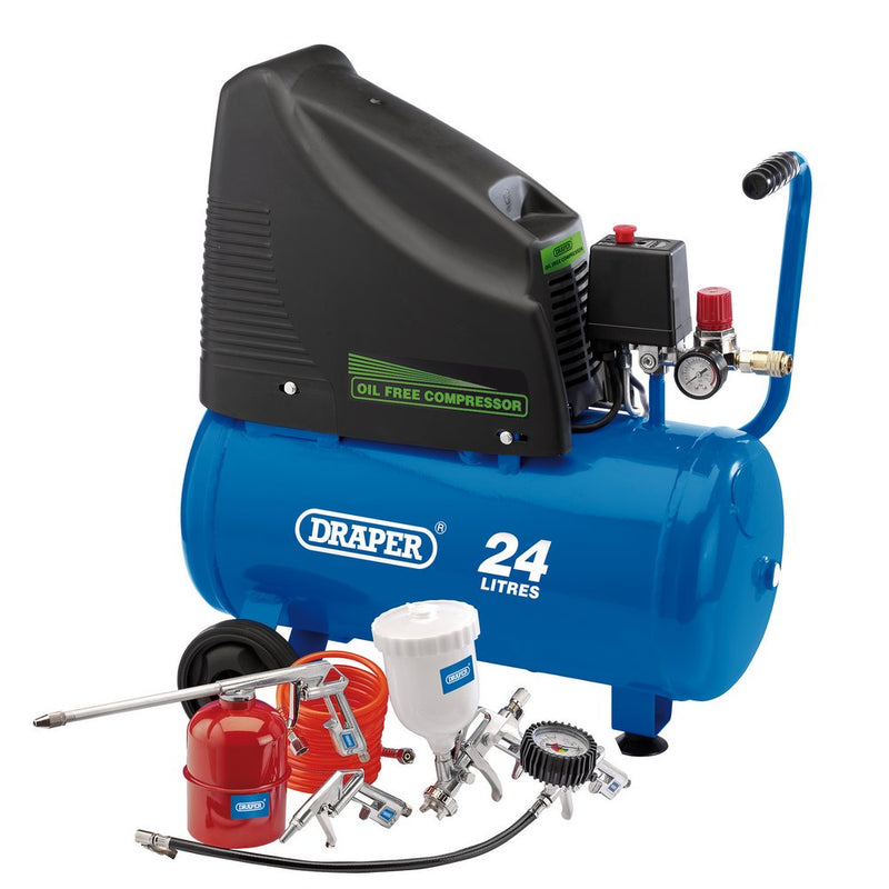 230V Oil Free Compressor and Air Tool Kit