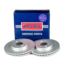 Borg & Beck Brake Disc Pair  - BBD4317 fits Ren.Clio II,Kangoo,Megane 98-