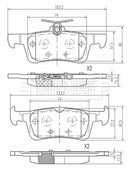 Borg & Beck Rear Brake Pad Set -BBP2629