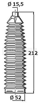 First Line Steering Gaiter Kit Part No -FSG3472