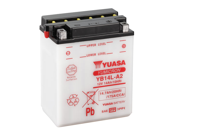 YB14L-A2 (CP) 12V Yuasa YuMicron Battery (5470958649497)