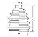 Borg & Beck Cv Joint Boot Kit Part No -BCB2335