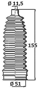 Borg & Beck Steering Gaiter Kit Part No -BSG3420