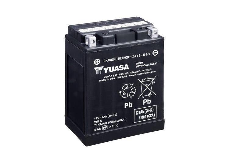 YTX14AH-BS (CP) 12V Yuasa High Performance MF VRLA Battery (5470983225497)