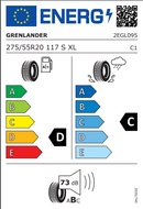 Grenlander 275 55 20 117S Maga A/T Two tyre