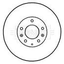 Borg & Beck Brake Disc Pair  - BBD4751 fits Mazda 6 07-