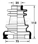 Borg & Beck Cv Joint Boot Kit Part No -BCB6030