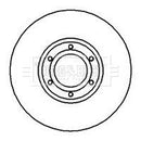 Borg & Beck Brake Disc Pair  - BBD4234 fits Renault Master/Vaux Movano 98-