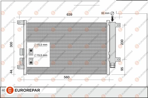 Eurorepar Air Conditioning Condenser - 1609637980