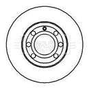 Borg & Beck Brake Disc Pair  - BBD4242 fits Audi A2 1.4i, 1.4TDi 99-
