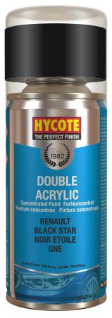 Hycote Double Acrylic Renault Black Star Spray Paint - 150ml