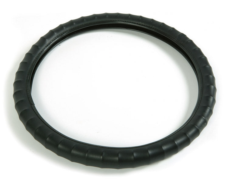 Leatherlook Orbit Steering Wheel Cover (Black)