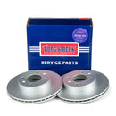 Borg & Beck Brake Disc Pair  - BBD4528 fits Kia Picanto 04/04-