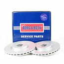 Borg & Beck Brake Disc Pair  - BBD4092 fits Alfa GTV mkII, Spider 16v 95-