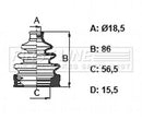 First Line Cv Joint Boot Kit  - FCB6372 fits Toyota IQ 1.0