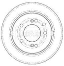 Borg & Beck Brake Disc Pair  - BBD5185 fits Ssangyong Kyron,Rexton 08/03-