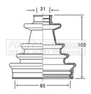 First Line Cv Joint Boot Kit Part No -FCB2175