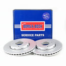 Borg & Beck Brake Disc Pair  - BBD4132 fits Volvo S40/V40 98-