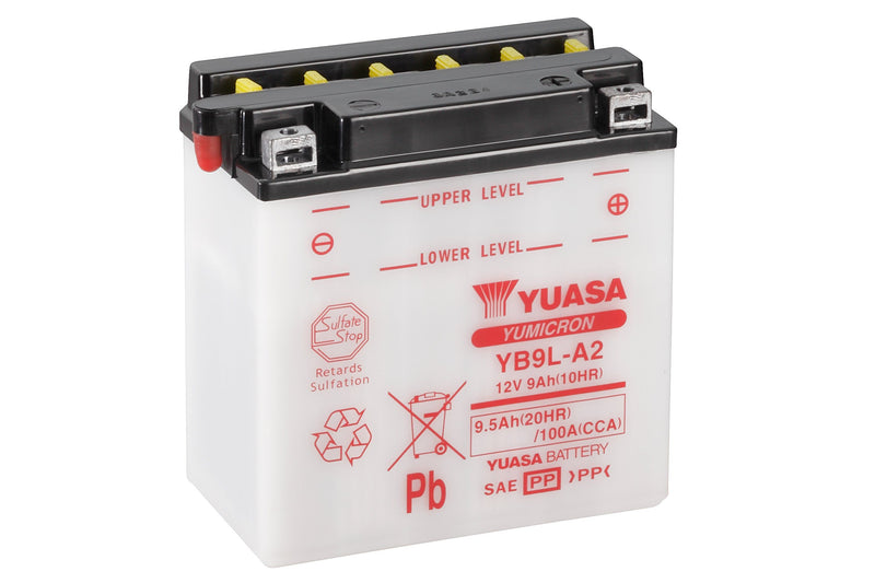 YB9L-A2 (CP) 12V Yuasa YuMicron Battery (5470965891225)