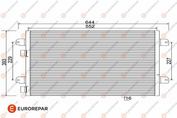 Eurorepar Air Conditioning Condenser - 1609637380
