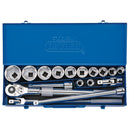 3/4" Sq. Dr. Metric Socket Set in Metal Case (17 Piece)