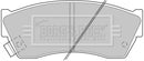 Borg & Beck Brake Pad Set - BBP1529 fits Suzuki Alto 2/97-2/03