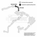 Borg & Beck Turbo Hose  - BTH1282 fits Ren Kangoo 1.5DCi X61 08-