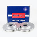 Borg & Beck Brake Disc Pair  - BBD5278 fits Kia Cee'd 15 Wheels 05/12-
