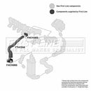 First Line Turbo Hose  - FTH1266 fits PSA 406 2.0 8V 99-