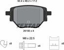 Textar Brake Pad Set - 2619501