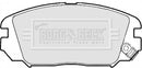 Borg & Beck Front Brake Pad Set - BBP1956 fits Hyundai Tuscon 08/04-01/08