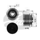 Gates DriveAlign Overrunning Alternator Pulley - OAP7106
