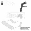 Borg & Beck Turbo Hose Part No -BTH1329