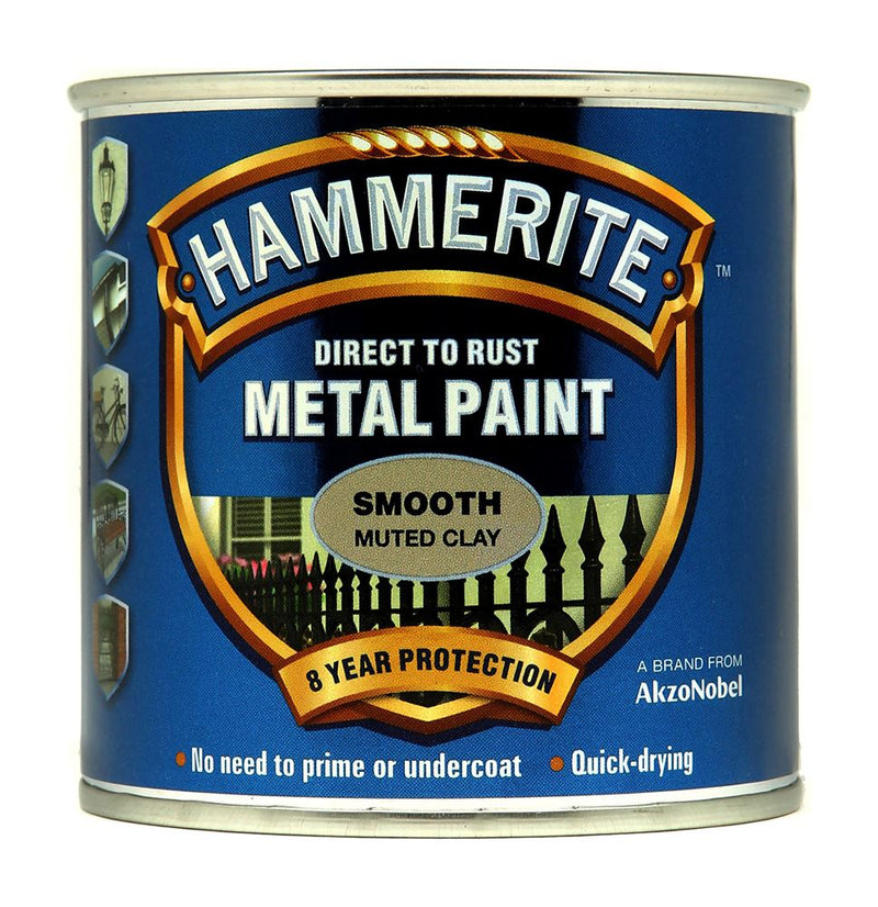 Hammerite Smooth Metal Paint 250ml Muted Clay