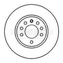 Borg & Beck Brake Disc Pair  - BBD5082 fits GM,SAAB 9-3,9-5. 1995-