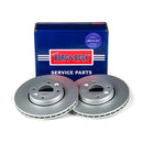 Borg & Beck Brake Disc Pair  - BBD4434 fits Nissan Micra 03-