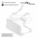 Borg & Beck Turbo Hose  - BTH1148 fits VAG A3,Octavia,Eos,Golf 04-
