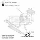Borg & Beck Turbo Hose Part No -BTH1037