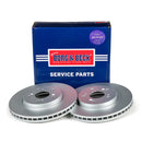Borg & Beck Brake Disc Pair  - BBD4639 fits Honda CRV III 07-