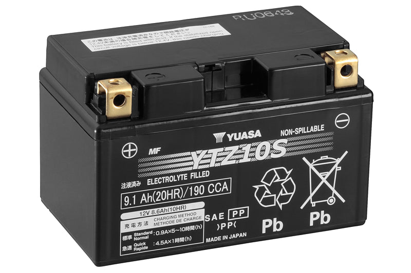 YTZ10S (WC) 12V Yuasa High Performance MF VRLA Battery