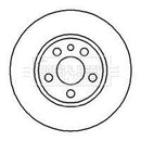 Borg & Beck Brake Disc Pair  - BBD4079 fits Cit,Fiat,Peu. Vans 95-