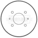 Borg & Beck Brake Drum (Single) - BBR7235 fits M'bishi Colt 06/04-