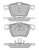 Borg & Beck Front Brake Pad Set - BBP2444 fits Jaguar XJ, F Type 10/09-