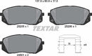 Hyundai Kia, Brake Pad Set - Textar 25205012403901