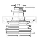 First Line Cv Joint Boot Kit  - FCB2165 fits Renault - Outer